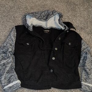Tinseltown Black and Gray Kids Jean Jacket